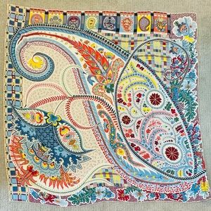 HERMES PAISLEY BLOSSOM SHAWL 140